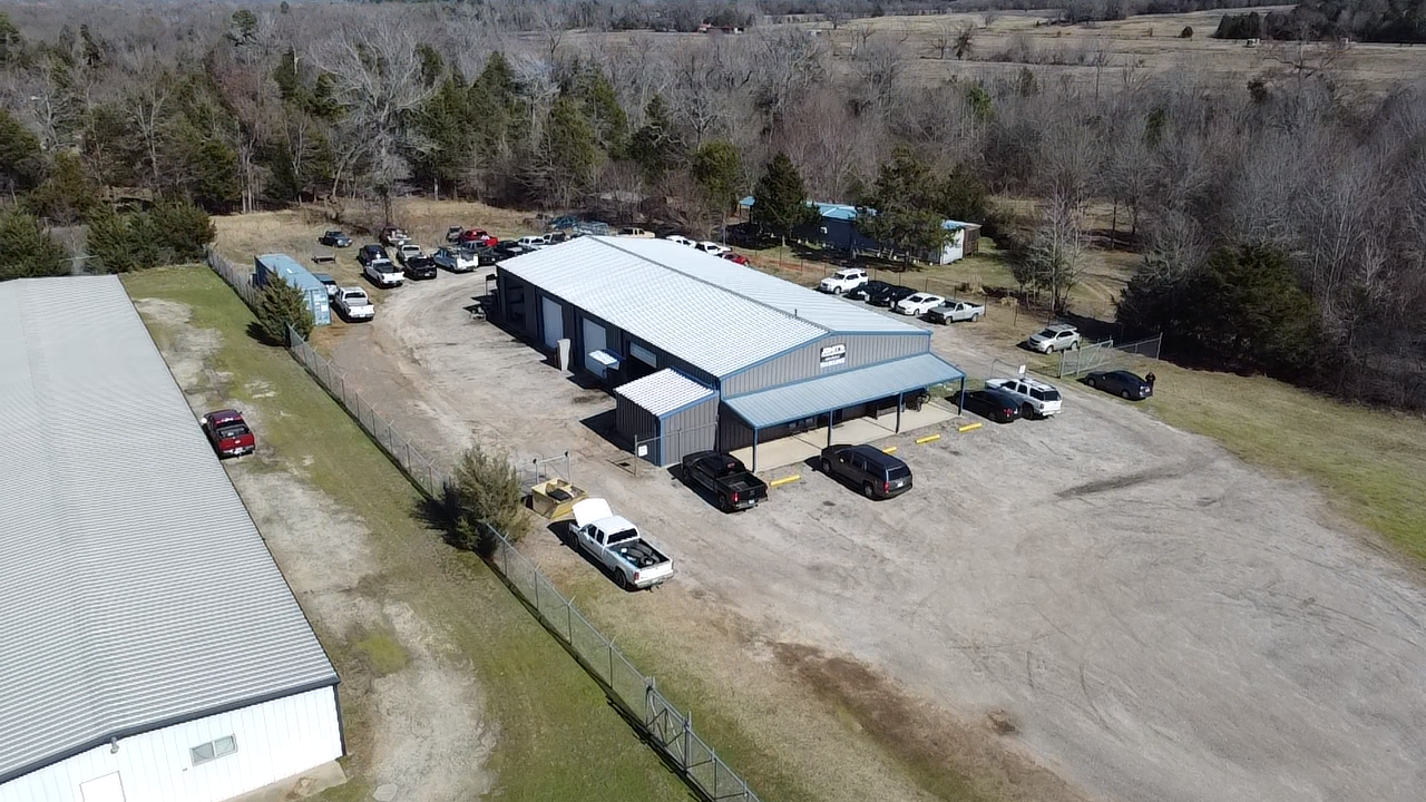 Shop bay area where transmission work is done